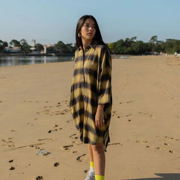 Bellerose | Gladys Shirt Dress Flannel Size 0 (Oversized, can fit size M & L) - Picture 7 of 7